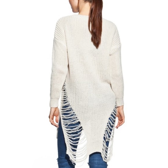 Beige Crew Knit Sweater OS - Picture 2 of 4